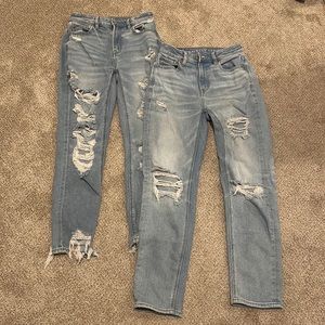 American Eagle Jeans Bundle, Women’s 0 in light wash.